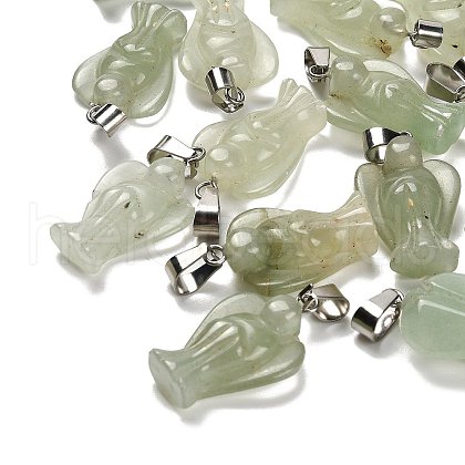 Natural Green Aventurine Pendants G-B127-10P-13-1