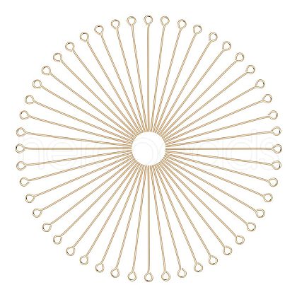 CREATCABIN 150Pcs Brass Eye Pin KK-CN0003-10-1