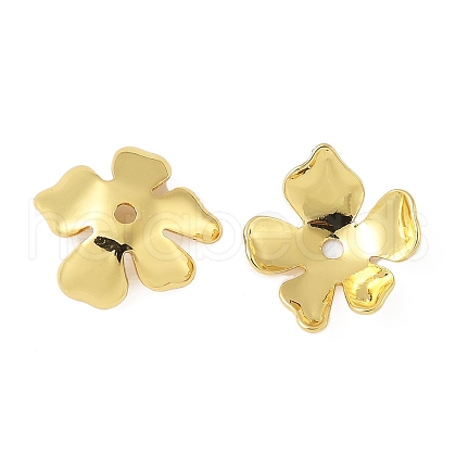 Brass Bead Caps KK-V015-37G-01-1