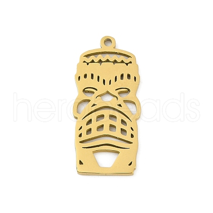 304 Stainless Steel Pendants STAS-U041-03C-G-1
