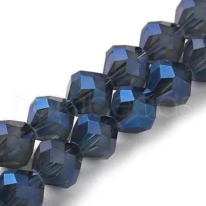 Electroplate Transparent Glass Beads Strands EGLA-I019-FR02-1
