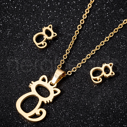 201 Stainless Steel Jewelry Set FS-WG80F87-01-1