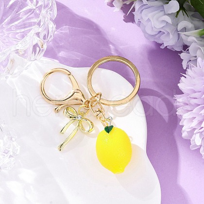Fruit Acrylic/Resin Pendant Keychain KEYC-JKC01196-02-1
