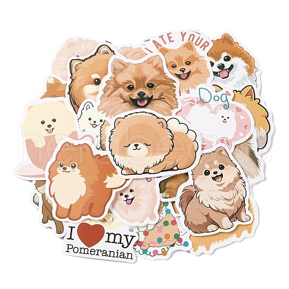 Dog PVC Adhesive Waterproof Stickers Set DIY-F150-05-1