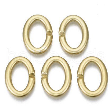 Opaque Spray Painted Acrylic Linking Rings OACR-S021-67A-B01-1