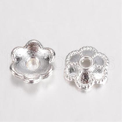 Alloy Bead Caps Enamel Settings PALLOY-D348-07S-1