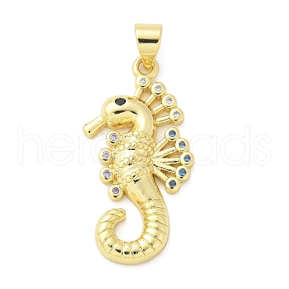 Brass Micro Pave Cubic Zirconia Pendants KK-S511-04C-G-1