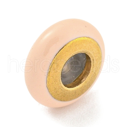 304 Stainless Steel Enamel European Beads STAS-U005-01B-G-1