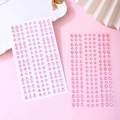 Acrylic Rhinestone Stickers PW-WG81745-03-1