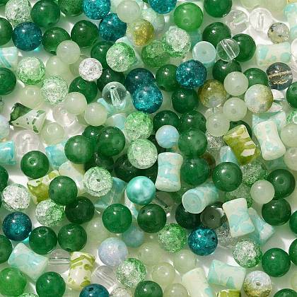 Mixed Style Glass Beads GLAA-XCP0012-02K-1