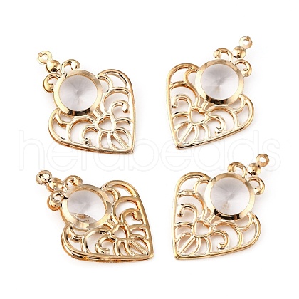 Iron Crystal Rhinestone Pendants IFIN-TAC0002-33-1