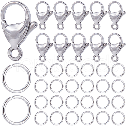 SOFPLATE 304 Stainless Steel Lobster Claw Clasps STAS-SP0001-74B-1