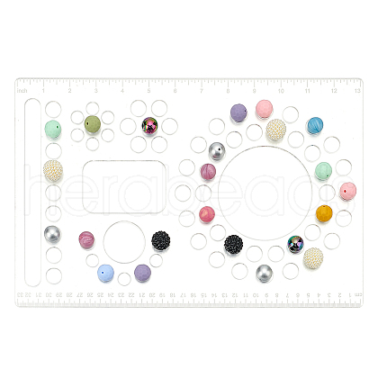 BENECREAT 1Pc Acrylic Bead Design Boards AJEW-BC0008-05-1