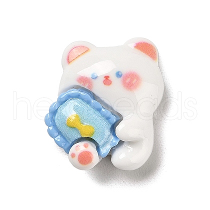 Opaque Resin Cabochons RESI-Z012-02B-1