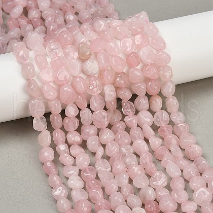Natural Rose Quartz Beads Strands G-Q060-E21-02-1