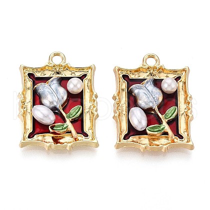 Alloy Enamel Pendants FIND-M060-09C-G01-1