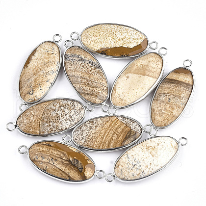 Natural Picture Jasper Links connectors G-S344-03A-1