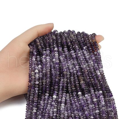 Natural Amethyst Beads Strands G-RM2025-C53-3x5mm-1