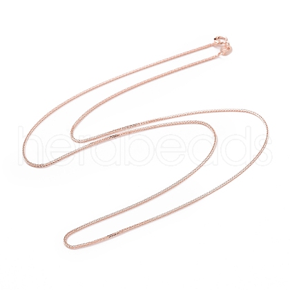 925 Sterling Silver Wheat Chains Necklace for Women STER-I021-07RG-1