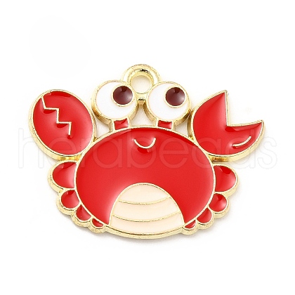 Sea Animal Alloy Enamel Pendants ENAM-D041-07H-1