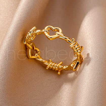 Heart with Thorns Alloy Finger Rings FS-WG4A080-01-1