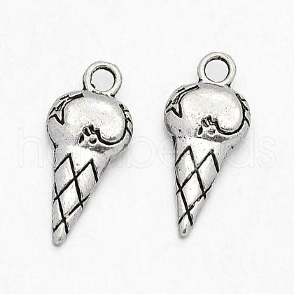 Ice Cream Tibetan Style Alloy Pendants TIBEP-N008-35AS-RS-1