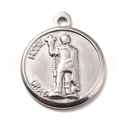 Non-Tarnish 304 Stainless Steel Pendants STAS-B024-20P-1