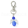 Angel Glass Pendant Decoration HJEW-JM01557-04-1