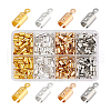   400Pcs 4 Colors Iron Folding Crimp Ends IFIN-PH0002-27-7
