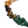 Chakra Natural Mixed Gemstone Chips Stretch Bracelets for Women BJEW-JB11633-01-3