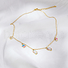 Stainless Steel Colorful Enamel Star Heart Unicorn Pendant Necklaces for Women Daily Wear UE0403-2-1