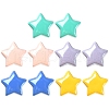 10Pcs 5 Colors Opaque Acrylic Beads MACR-YW0002-06-1