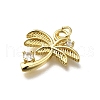Brass Micro Pave Cubic Zirconia Pendants KK-C090-12G-2