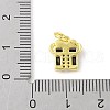 Brass Micro Pave Cubic Zirconia Pendants KK-Z101-02G-04-3