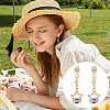 Unicraftale 24Pcs 4 Styles Brass Cubic Zirconia Stud Earring Findings KK-UN0002-77-6