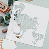 PET Hollow Out Drawing Painting Stencils DIY-WH0391-0330-3