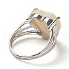 Adjustable Natural Shell Finger Rings RJEW-H540-A-4