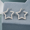S925 Sterling Silver Star Stud Earrings NU9331-6