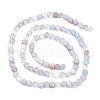 Gradient Color Electroplate Glass Bead Strands X1-GLAA-E042-03A-2