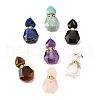 Natural Mixed Stone Perfume Bottle Pendants G-L623-12G-1