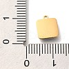 Ion Plating(IP) 304 Stainless Steel Sequins Enamel Charms STAS-P371-076G-3