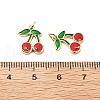 Brass Enamel Charms KK-L237-029G-02-3
