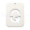 Non-Tarnish 304 Stainless Steel Pendants STAS-K216-49Q-P-1