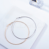 Brass Large Hoop Earring Finding EJEW-CJ0002-01-5