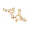 Rack Plating Brass Cup Pearl Peg Bails Pin Pendants KK-A183-67G-2