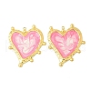 304 Stainless Steel Enamel Pendants STAS-V015-60G-03-1