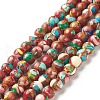 Assembled Natural & Dyed Magnesite Beads Strands G-L575-02K-B-1