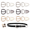 WADORN 6 Sets 3 Colors Belt Alloy Buckle Sets FIND-WR0011-11-1