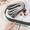 10 Yards Polyester Striped Ribbon OCOR-WH0077-54A-3