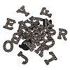 Alphabet Resin Rhinestone Patches DIY-TAC0005-45H-11